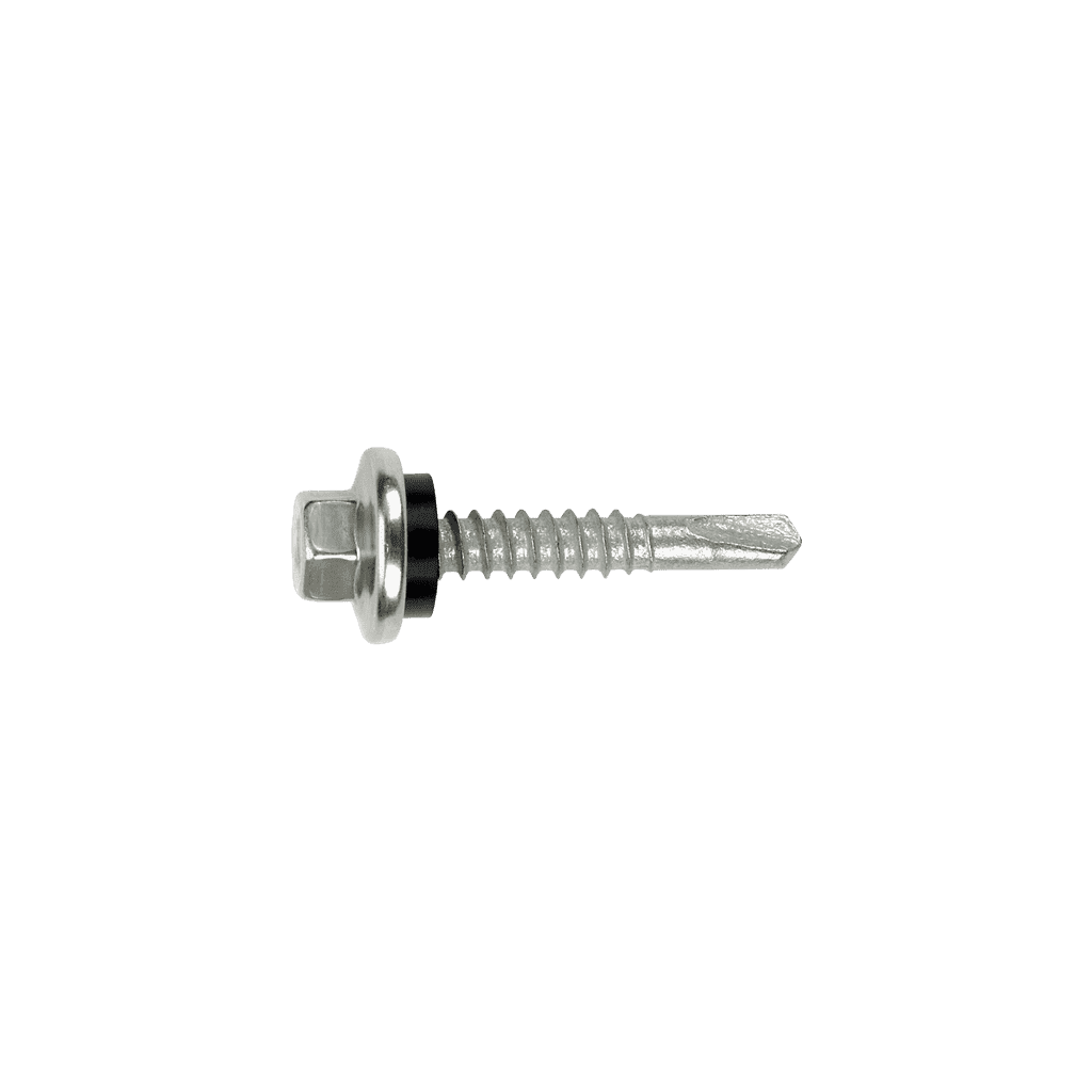#12 MAC SD3 Tornillo Autoperforante de Metal, Tapa de Acero Inóxidable HWH
